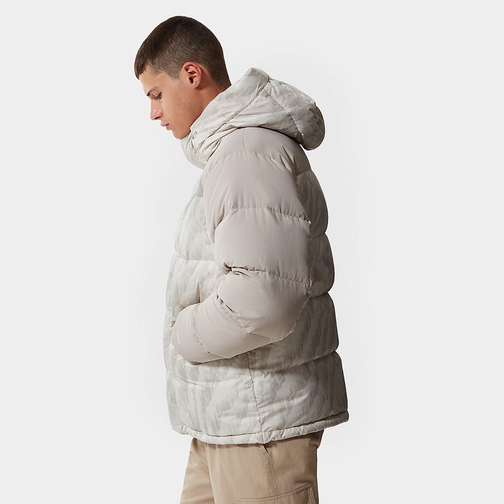 Páperová Bunda The North Face PRINTED HIMALAYAN DOWN Panske Strieborne Siva | NKE-204369