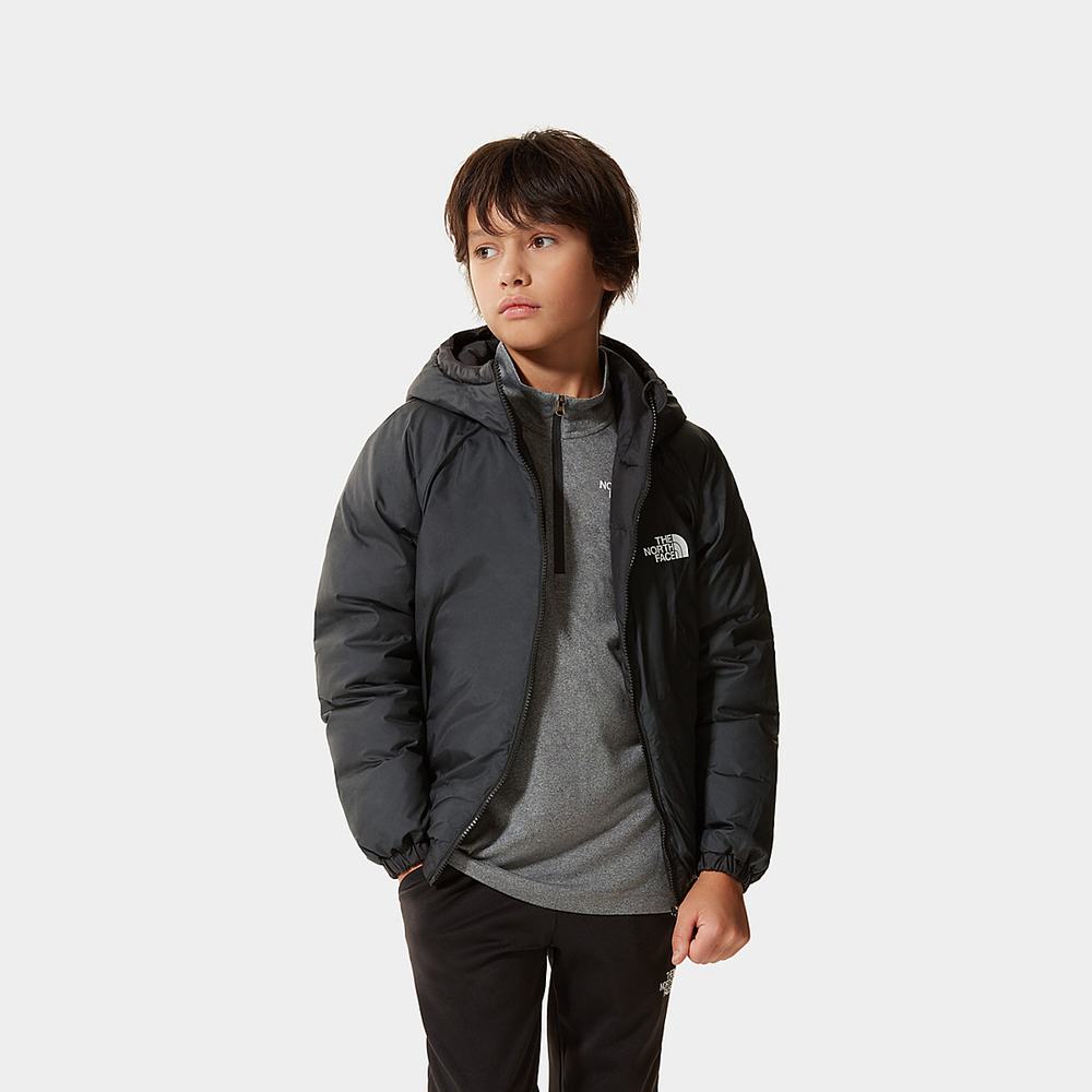 Páperová Bunda The North Face Reversible Hyalite Chlapcenske Čierne | HLW-128945