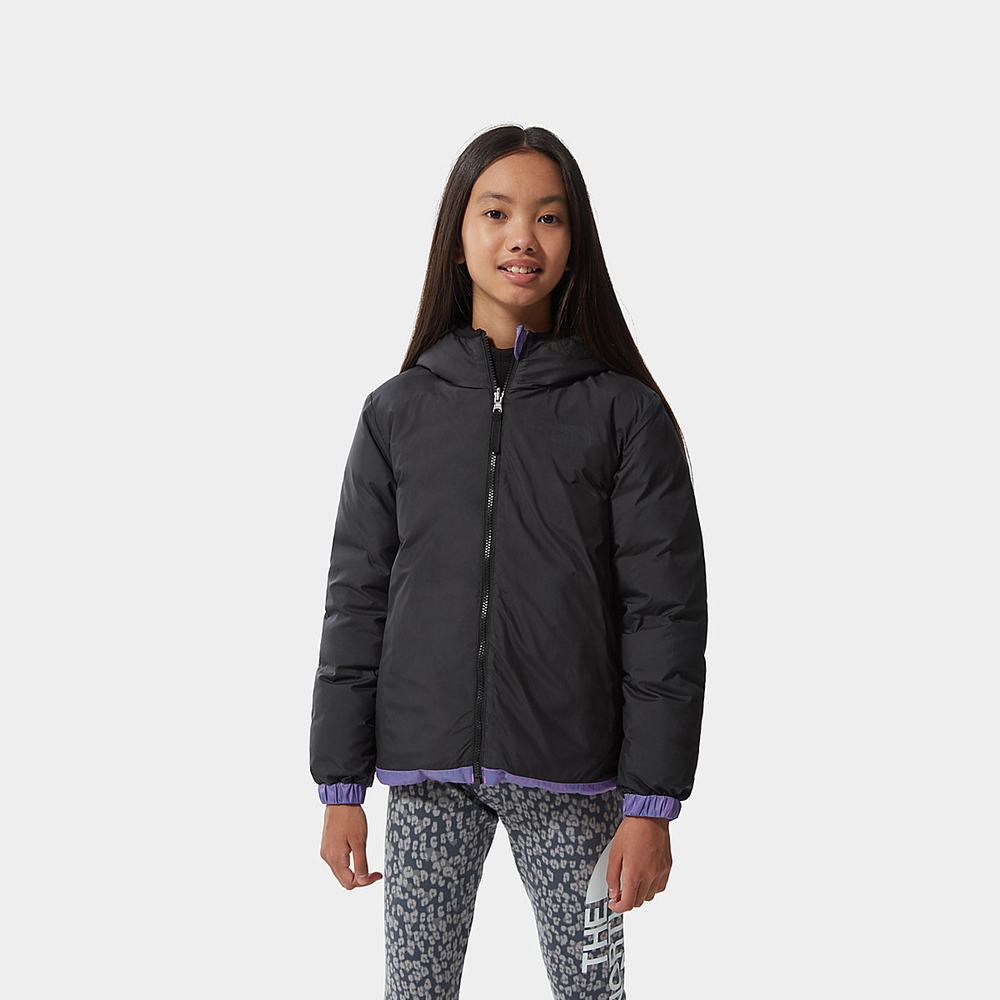 Páperová Bunda The North Face Reversible Printed Hyalite Dievcenske Nachový | IKY-492805