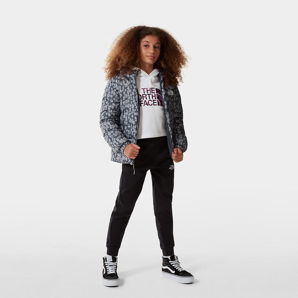 Páperová Bunda The North Face Reversible Printed Hyalite Dievcenske Siva Leopardie | KUM-765283