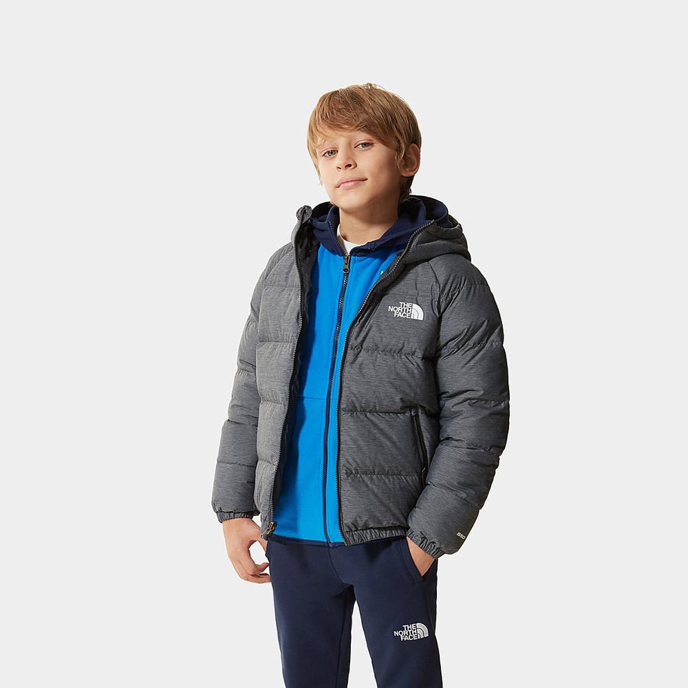Páperová Bunda The North Face Reversible Hyalite Chlapcenske Siva | KXP-601597