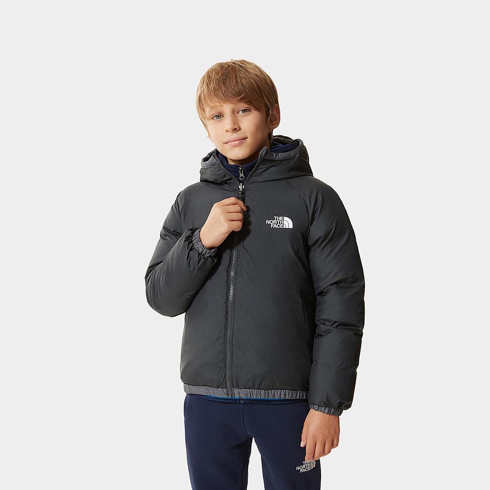 Páperová Bunda The North Face Reversible Hyalite Chlapcenske Siva | KXP-601597