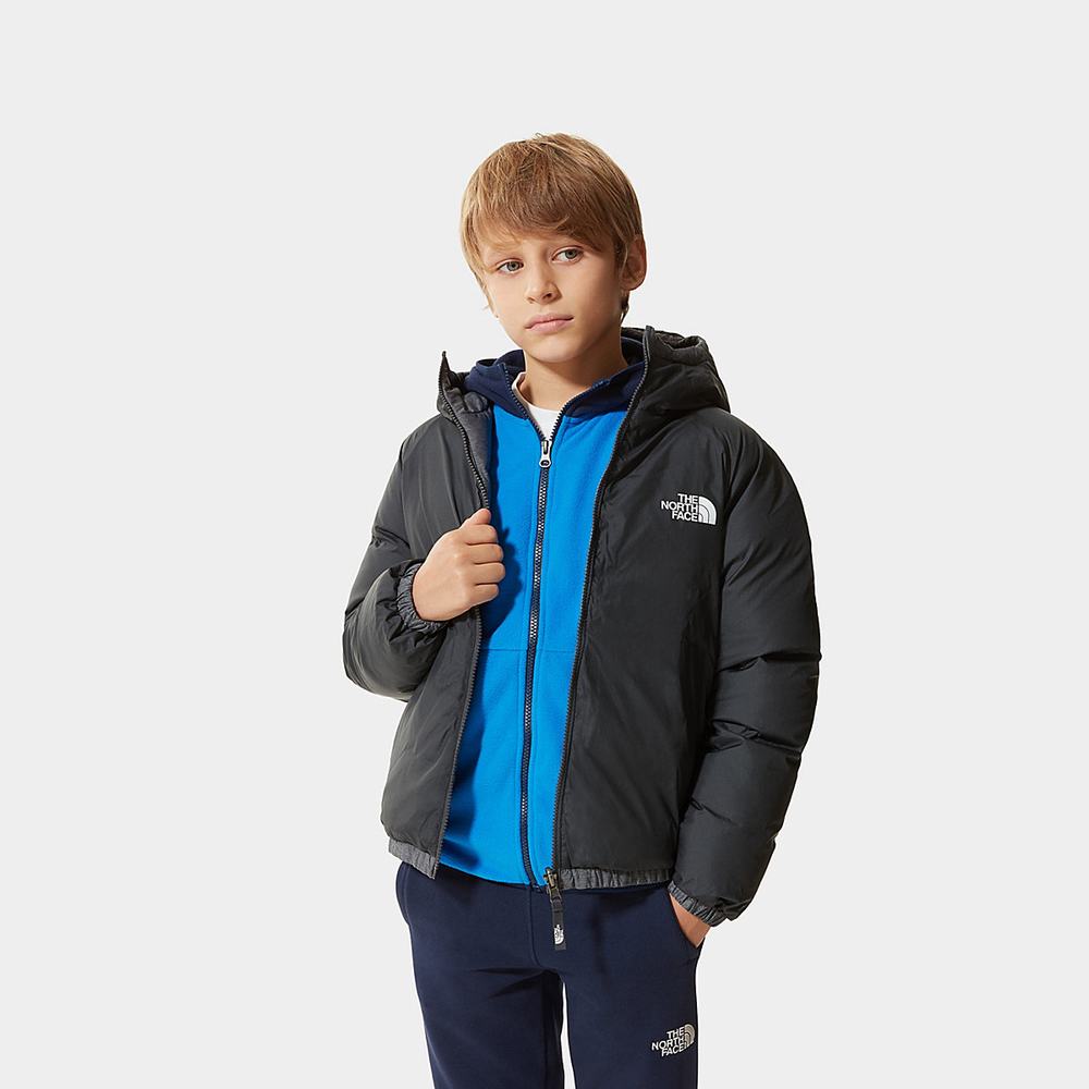 Páperová Bunda The North Face Reversible Hyalite Chlapcenske Siva | KXP-601597