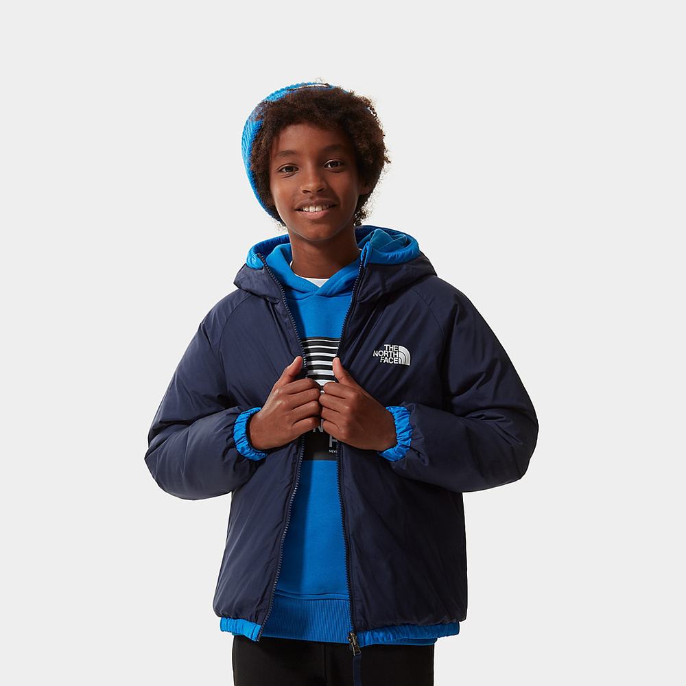 Páperová Bunda The North Face Reversible Hyalite Chlapcenske Modre | QSR-315709