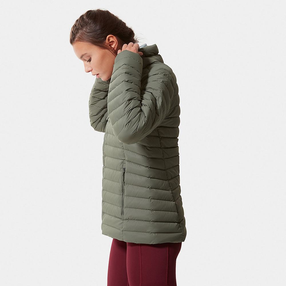 Páperová Bunda The North Face Stretch Damske Olivovo Zelená Zelene | QZL-289105