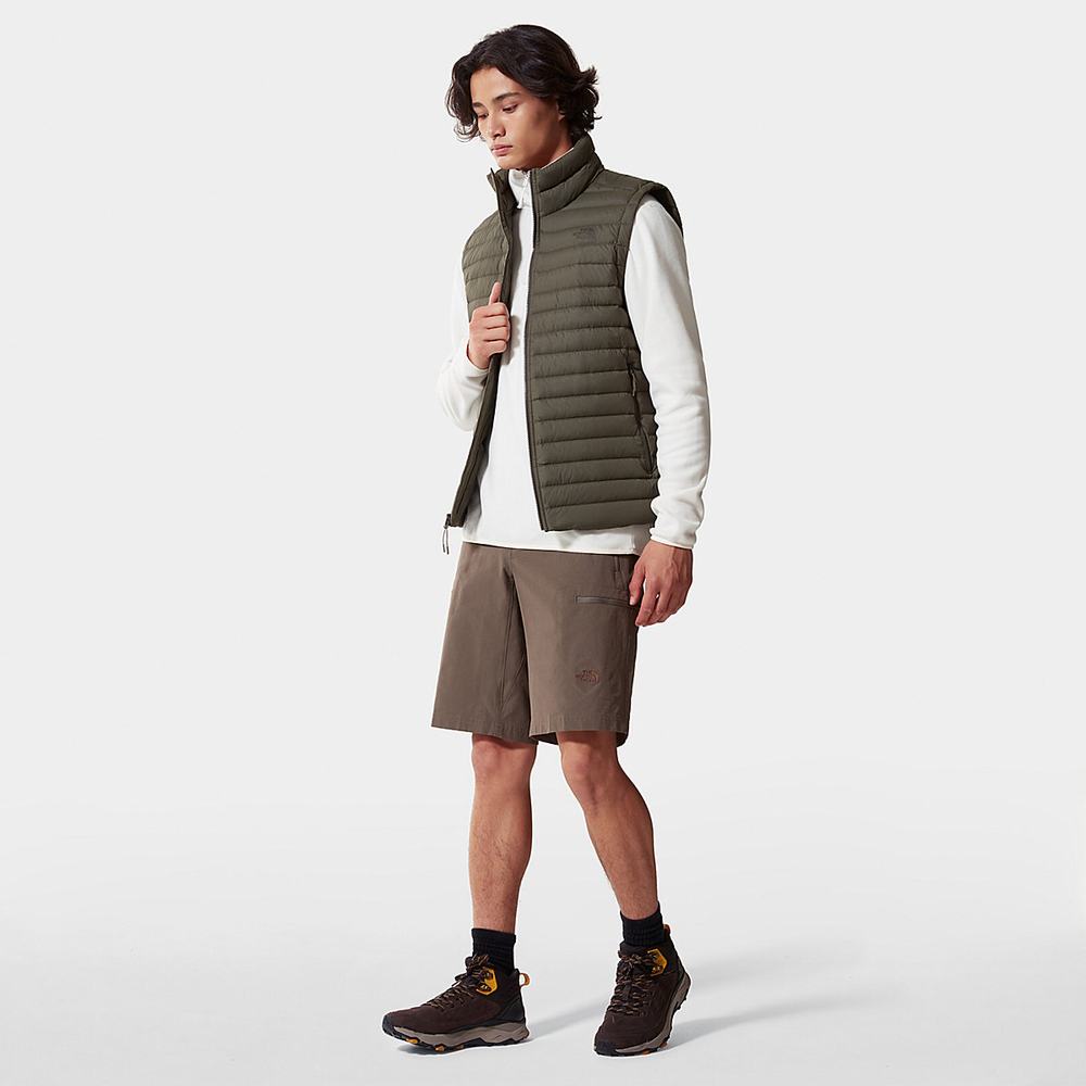 Páperová Bunda The North Face Stretch Panske Zelene | ERP-712094