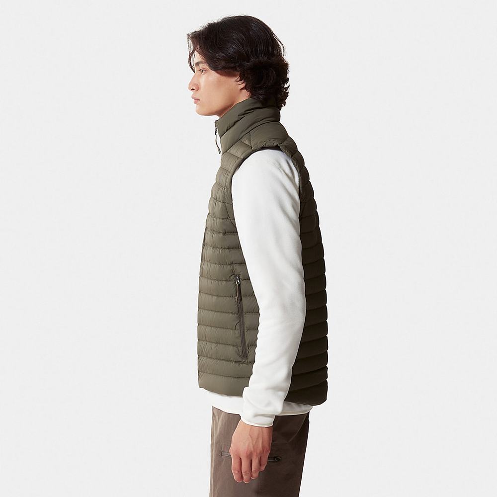 Páperová Bunda The North Face Stretch Panske Zelene | ERP-712094