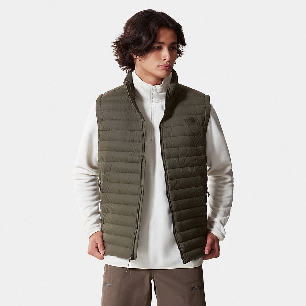 Páperová Bunda The North Face Stretch Panske Zelene | ERP-712094