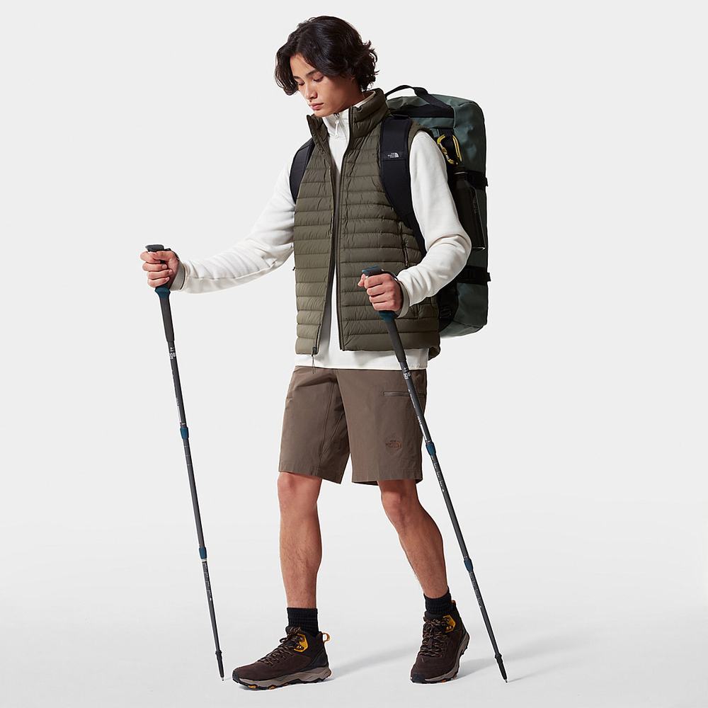 Páperová Bunda The North Face Stretch Panske Zelene | ERP-712094