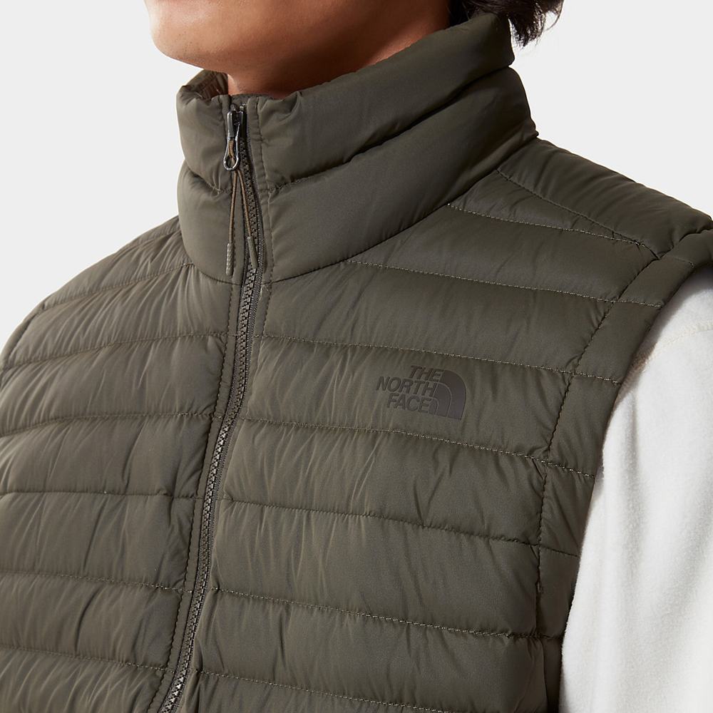 Páperová Bunda The North Face Stretch Panske Zelene | ERP-712094