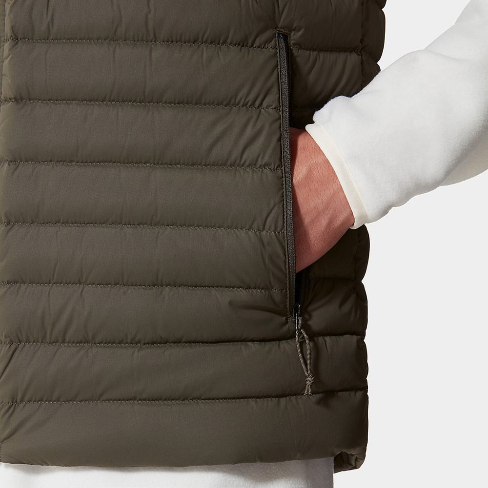 Páperová Bunda The North Face Stretch Panske Zelene | ERP-712094