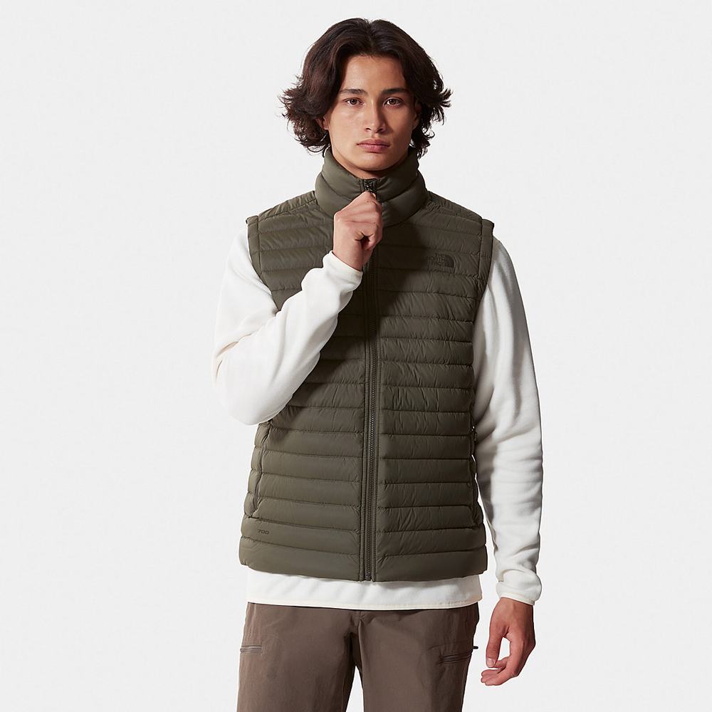 Páperová Bunda The North Face Stretch Panske Zelene | ERP-712094