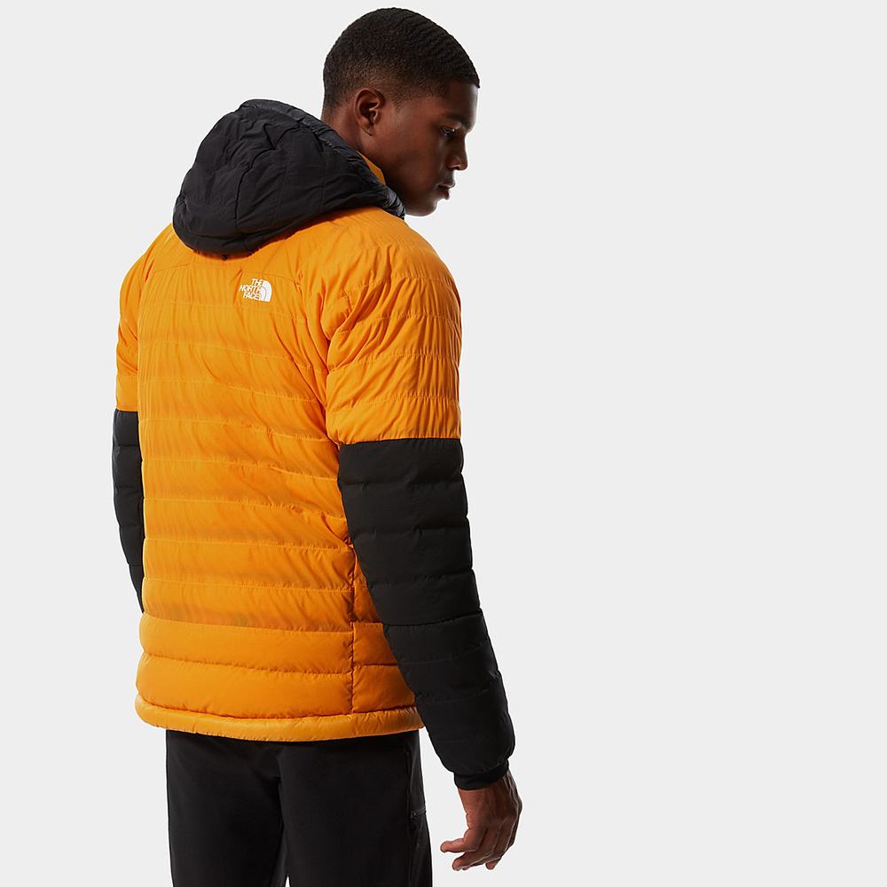 Páperová Bunda The North Face Summit Series™ L3 50/50 S Kapucňou Panske Zlate Čierne | QWN-834019