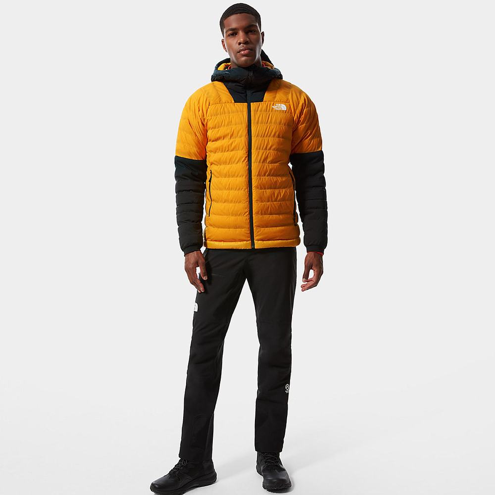 Páperová Bunda The North Face Summit Series™ L3 50/50 S Kapucňou Panske Zlate Čierne | QWN-834019