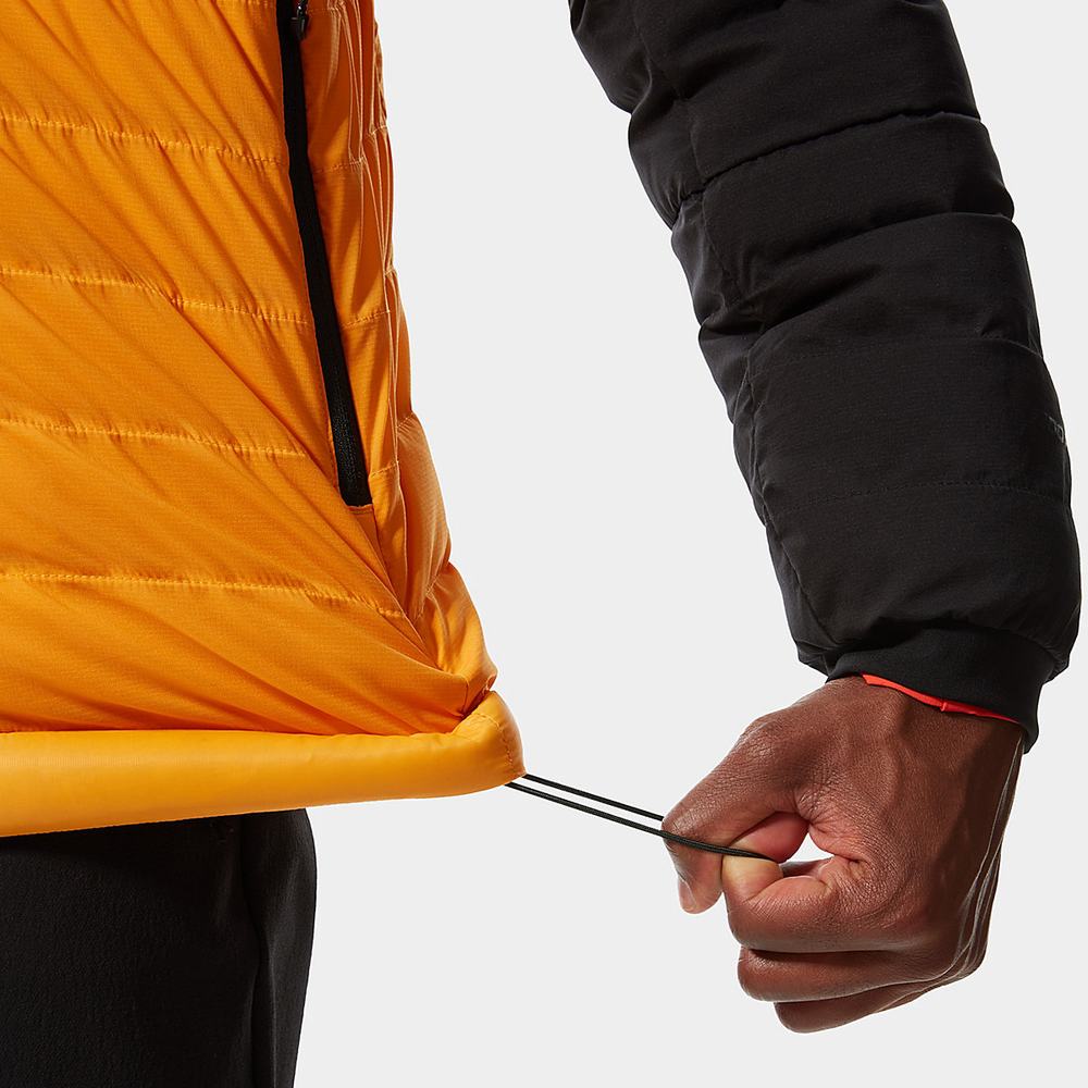 Páperová Bunda The North Face Summit Series™ L3 50/50 S Kapucňou Panske Zlate Čierne | QWN-834019