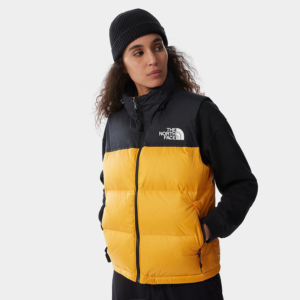 Páperové Vesty The North Face 1996 Retro Nuptse Damske Zlate | JBN-528419