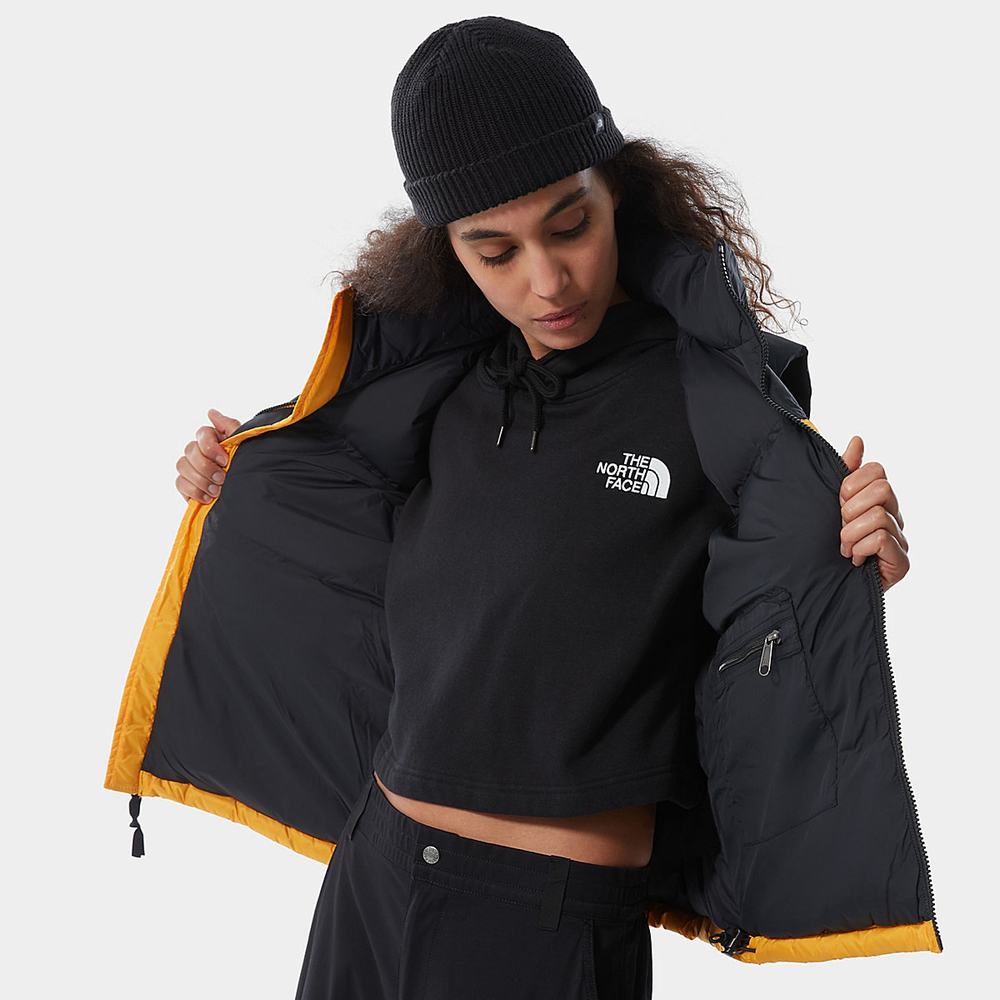 Páperové Vesty The North Face 1996 Retro Nuptse Damske Zlate | JBN-528419