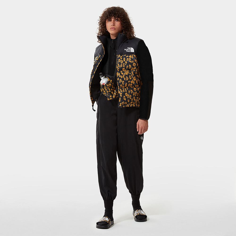 Páperové Vesty The North Face Printed 1996 Retro Nuptse Damske Žlté Leopardie | COE-513804