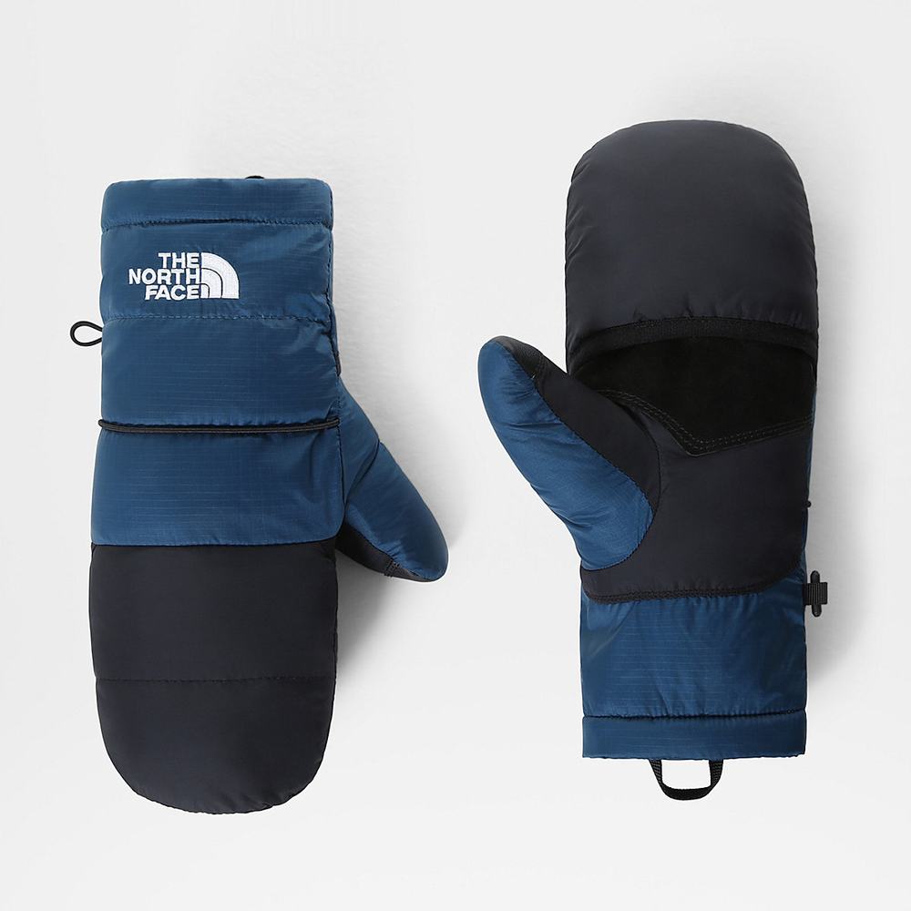 Rukavice The North Face Nuptse Convertible Mittens Panske Modre | ZYU-394051