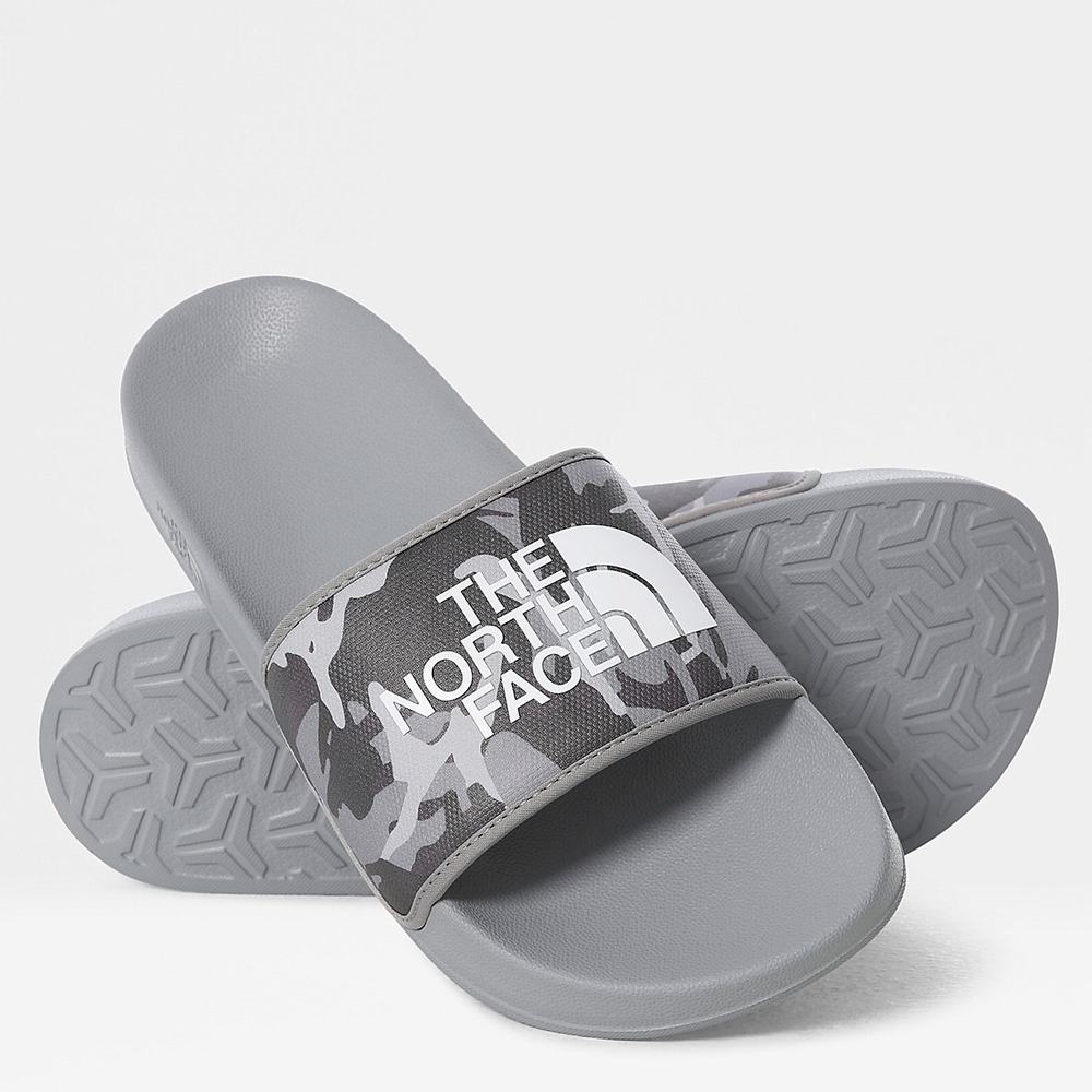 Slapky The North Face BASE CAMP SLIDES III Panske Siva Maskacove Siva | HYS-329485