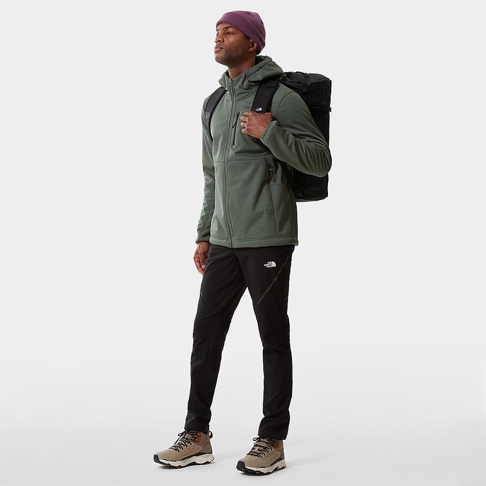 Softshellová Bunda The North Face Quest S Kapucňou Softshell Panske Svetlo Zelene | VTM-856307
