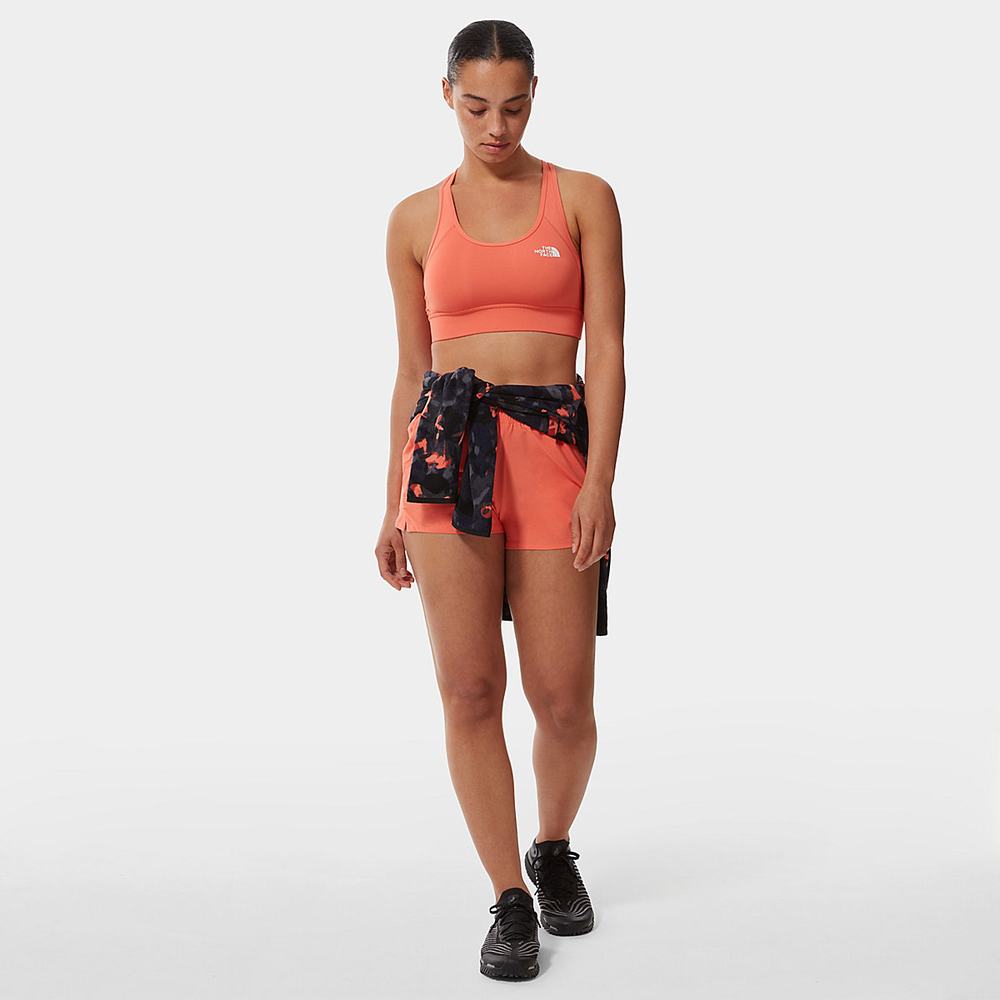 Sportove Podprsenky The North Face Bounce Be Gone Damske Oranžové Biele | CVH-068751