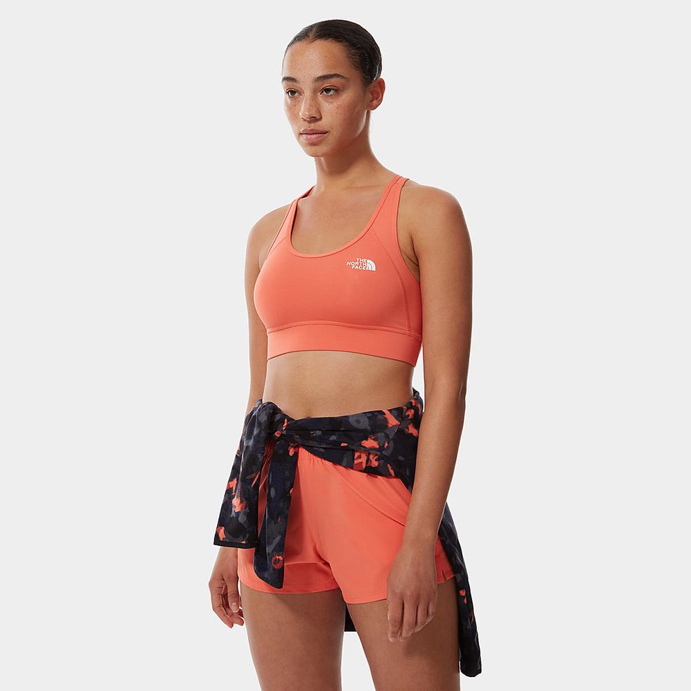 Sportove Podprsenky The North Face Bounce Be Gone Damske Oranžové Biele | CVH-068751