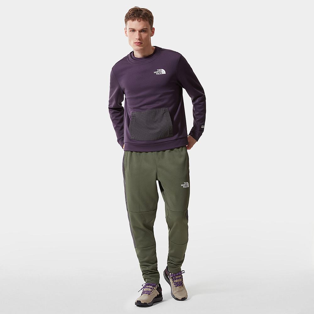 Svetre The North Face MOUNTAIN ATHLETICS Panske Tmavo Nachový | MHX-273410