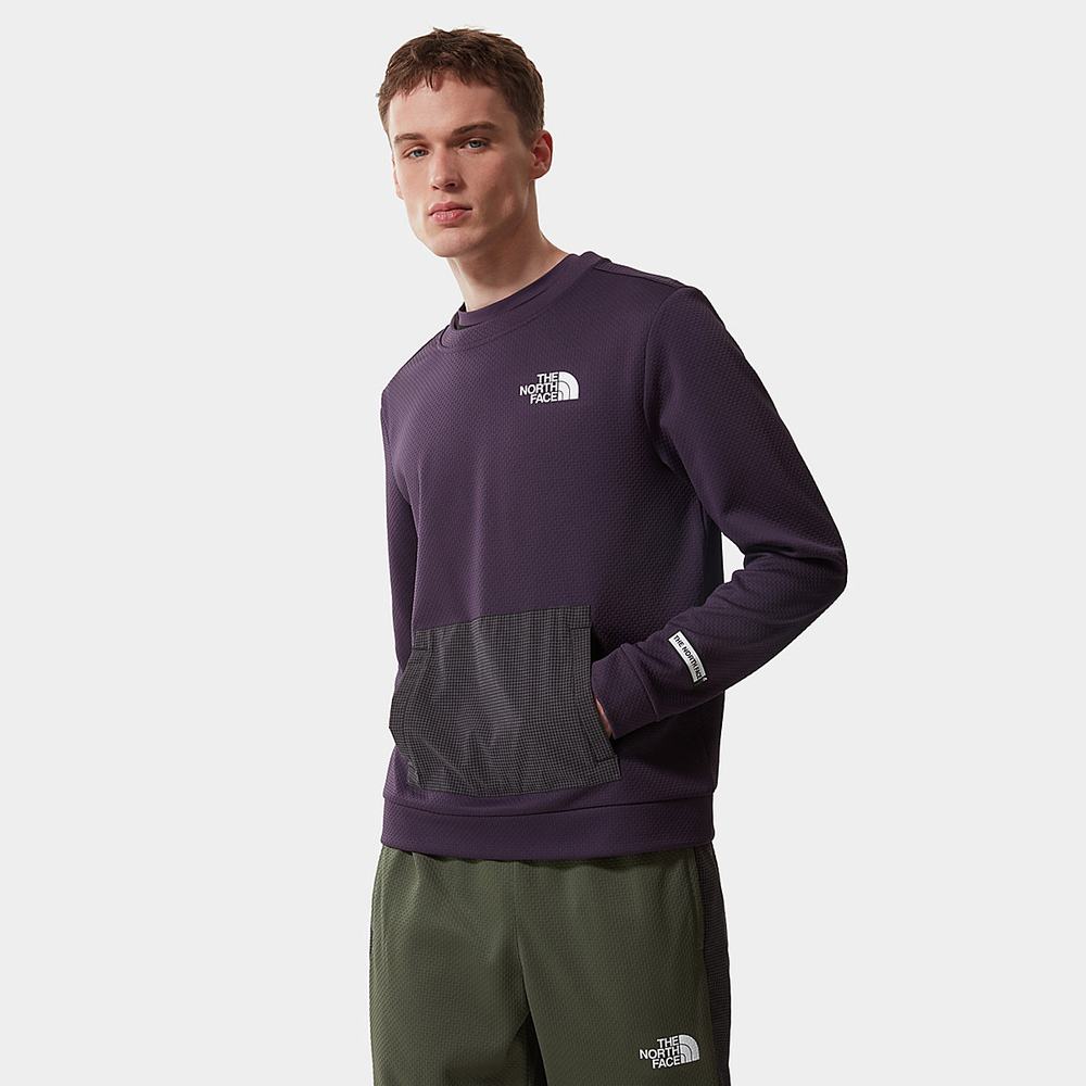 Svetre The North Face MOUNTAIN ATHLETICS Panske Tmavo Nachový | MHX-273410