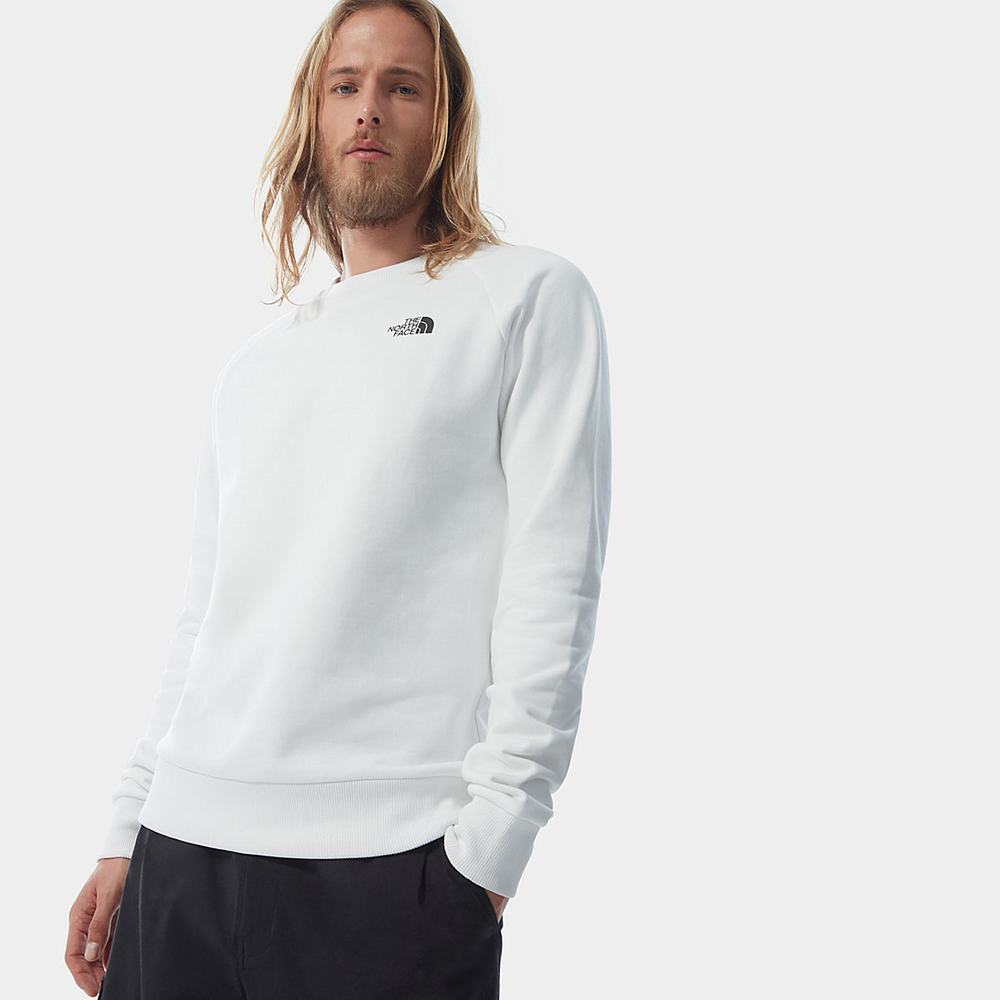Svetre The North Face Raglan Redbox Panske Biele | BEG-184209