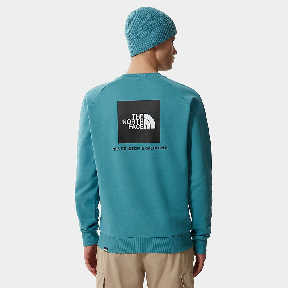Svetre The North Face Raglan Redbox Panske Modre | CWG-647195