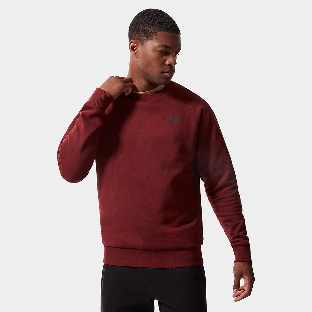 Svetre The North Face Raglan Redbox Panske Tmavo Červené | YVK-095472