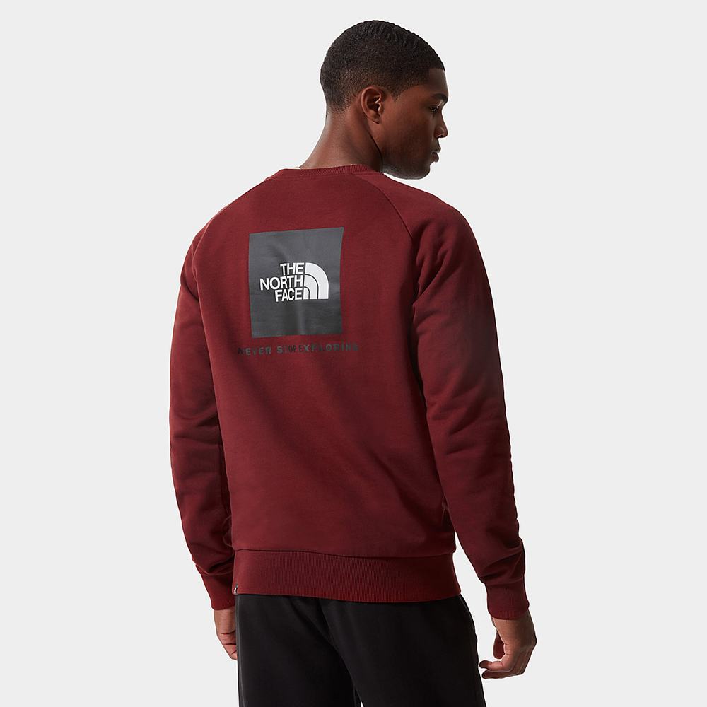 Svetre The North Face Raglan Redbox Panske Tmavo Červené | YVK-095472
