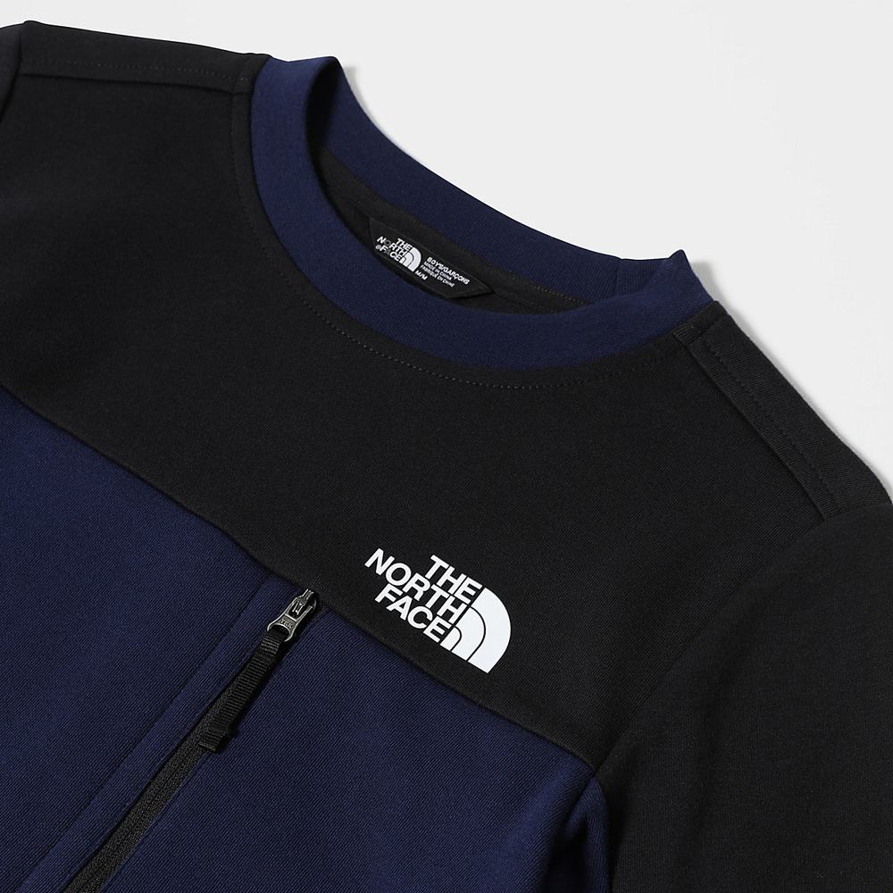 Svetre The North Face SLACKER Chlapcenske Námornícka Modrá Čierne | CEL-832741