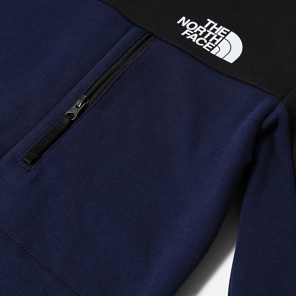 Svetre The North Face SLACKER Chlapcenske Námornícka Modrá Čierne | CEL-832741