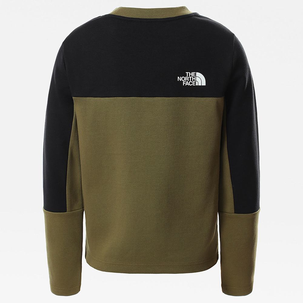 Svetre The North Face SLACKER Chlapcenske Olivovo Zelená Zelene Čierne | SJR-314705