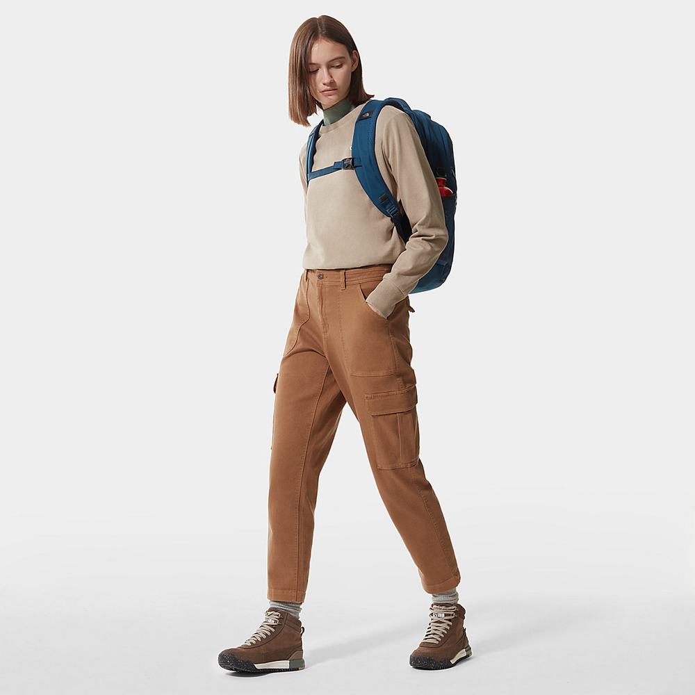 Svetre The North Face Scrap Grafika Damske Svetlo Hnede | SYX-527891