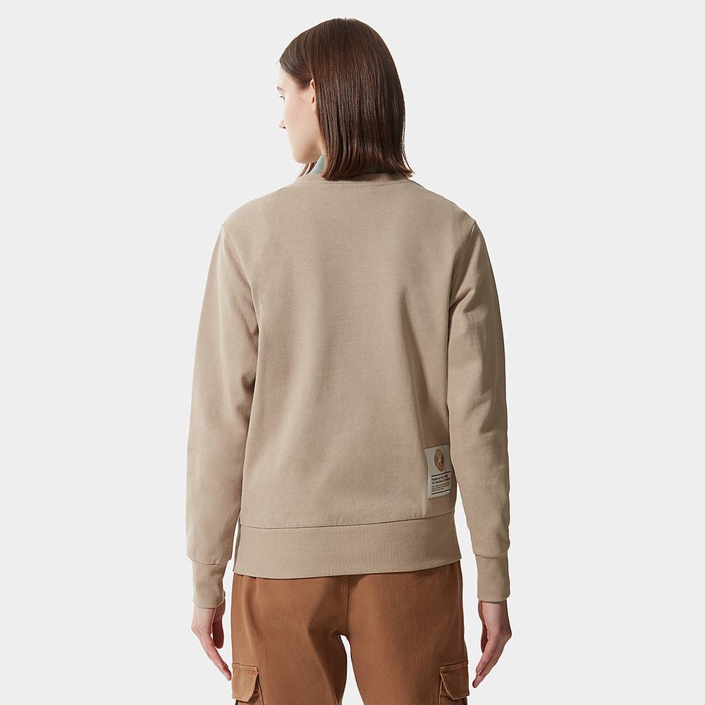 Svetre The North Face Scrap Grafika Damske Svetlo Hnede | SYX-527891