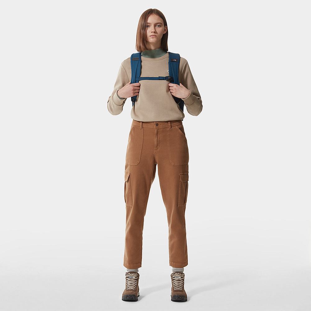 Svetre The North Face Scrap Grafika Damske Svetlo Hnede | SYX-527891
