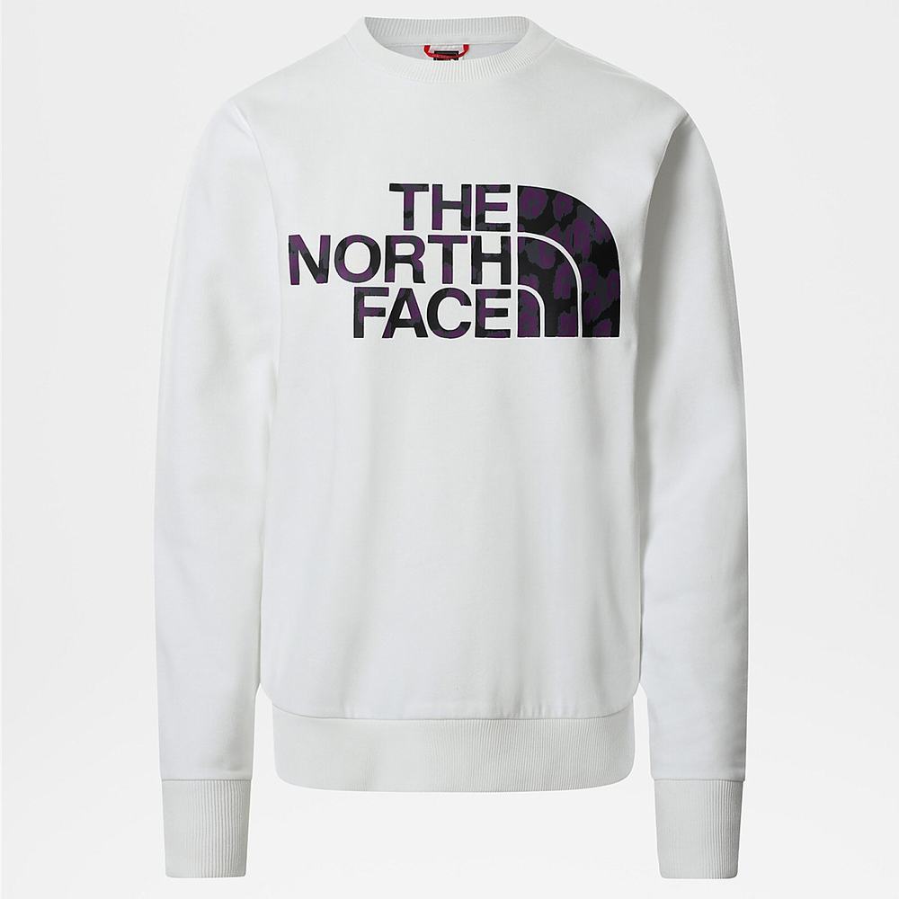 Svetre The North Face Standard Damske Biele Nachový Leopardie | ABO-309174