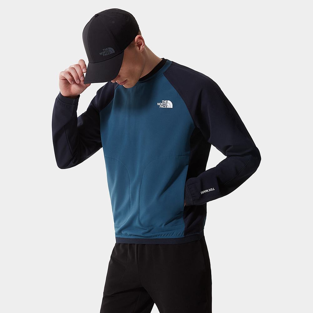 Svetre The North Face TEKWARE FLEECE Panske Modre Námornícka Modrá | FMX-258647