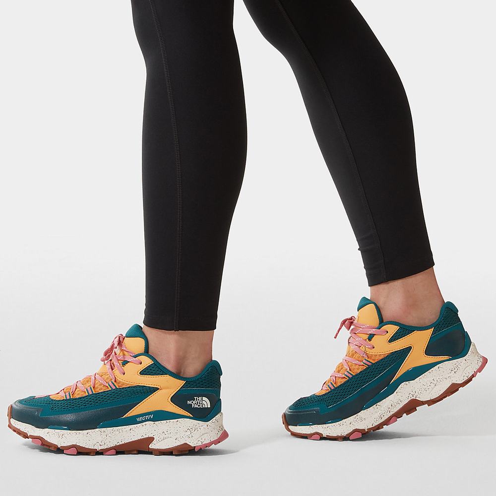 Tenisky The North Face VECTIV TARAVAL Damske Zelene Žlté | NID-908246