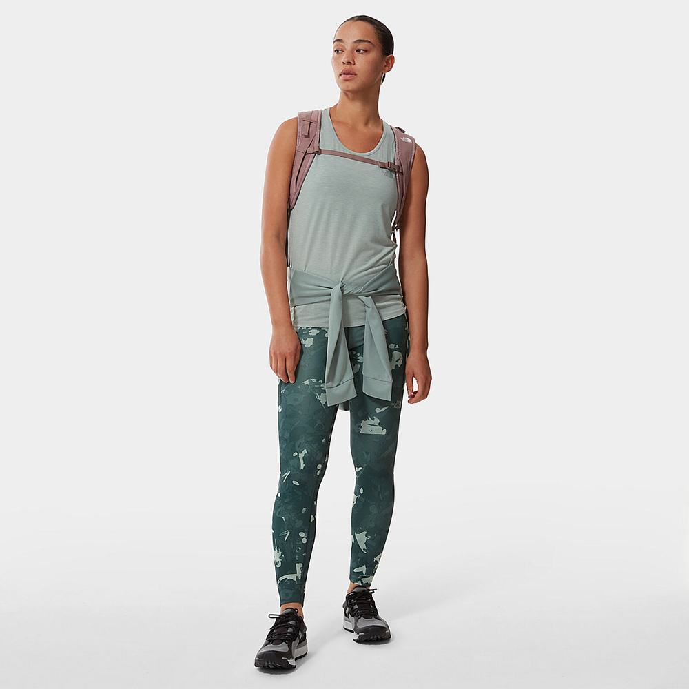 Tielko The North Face Wander Damske Zelene | ESY-318250