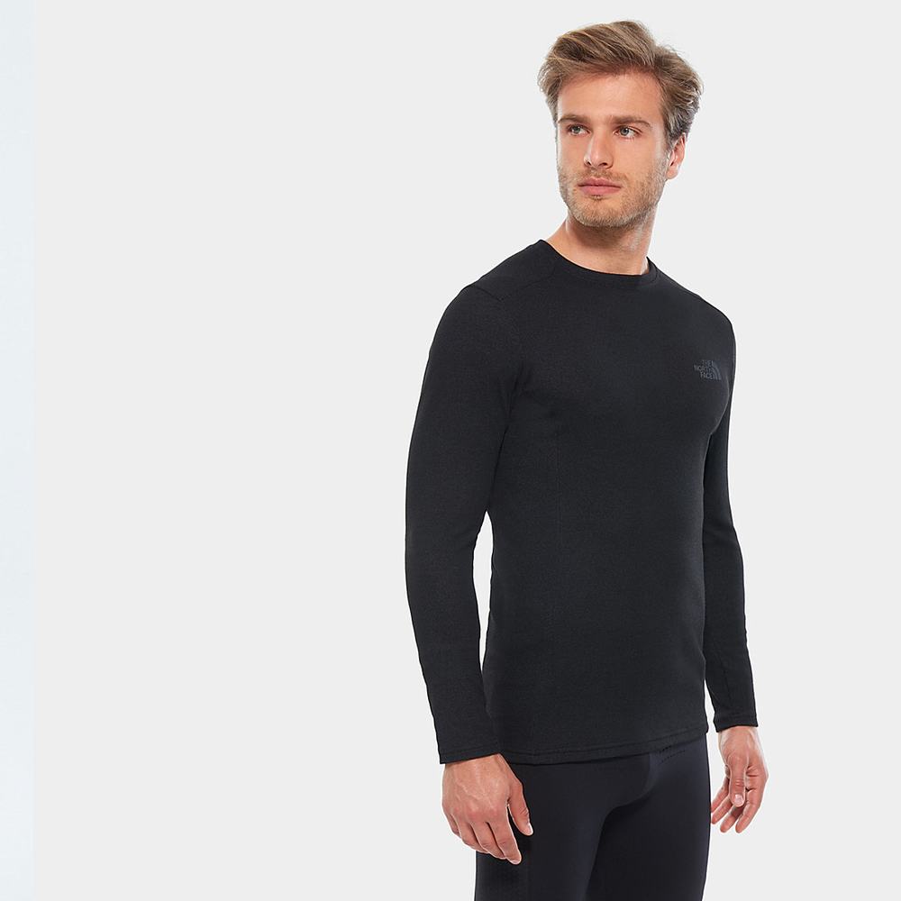 Topy The North Face Easy Long-Sleeve Panske Čierne | IHU-610479