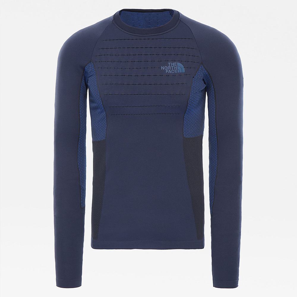 Topy The North Face Športové Long-Sleeve Panske Námornícka Modrá Modre | SBD-517690