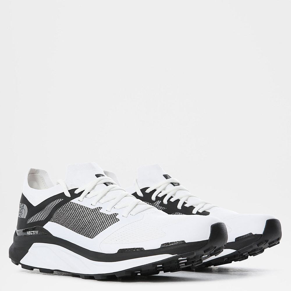 Trailove Bezecke Tenisky The North Face FLIGHT SERIES™ VECTIV Panske Biele Čierne | CZQ-935642