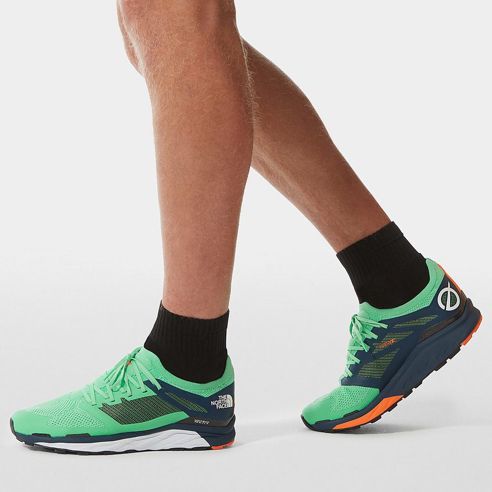 Trailove Bezecke Tenisky The North Face FLIGHT SERIES™ VECTIV Panske Zelene Modre | VKS-753649