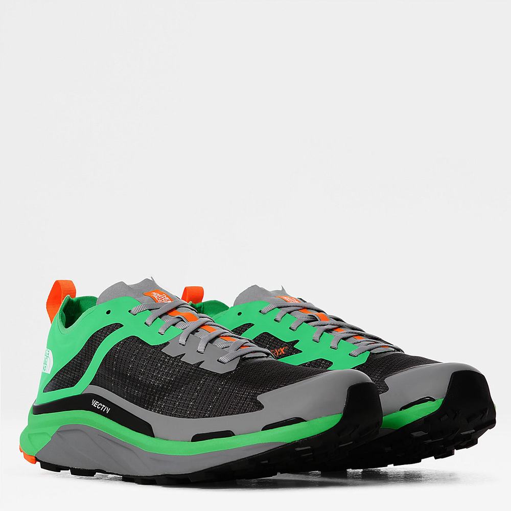 Trailove Bezecke Tenisky The North Face VECTIV INFINITE Panske Siva Zelene | YEU-675048