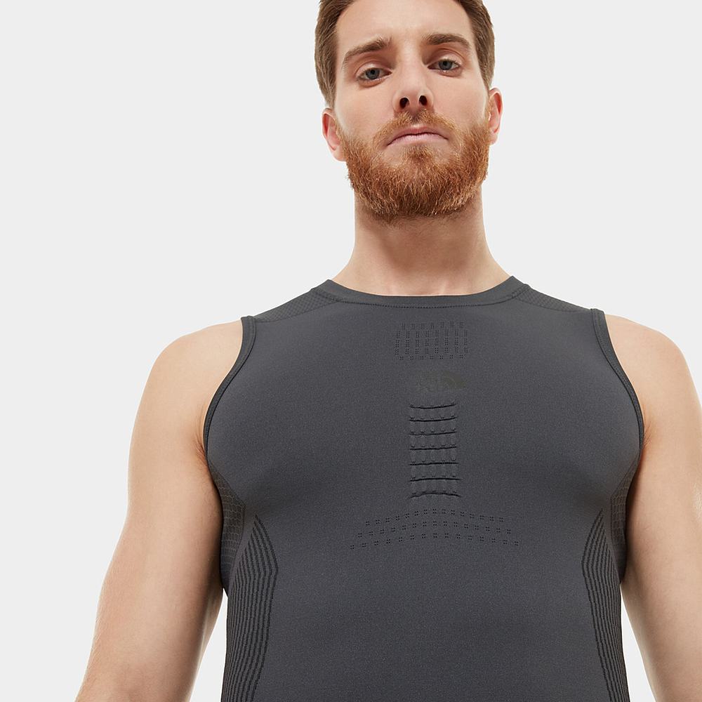 Tricko The North Face Active Bez Rukavov Panske Siva Čierne | NHC-240659