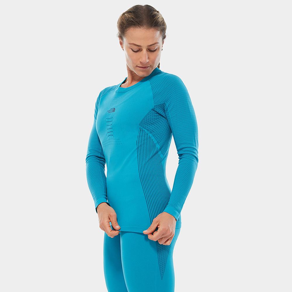 Tricko The North Face Active Long Sleeve Damske Modre | EZQ-736548